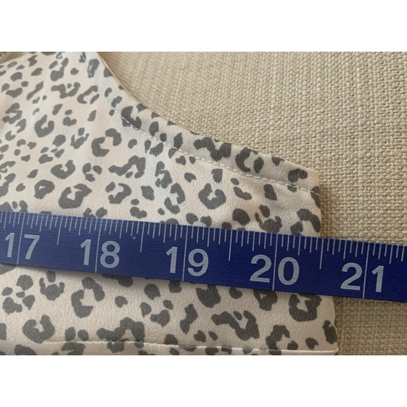 Abercrombie and Fitch Gray Leopard Print Slip Dress Adjustable Strap Size XL NWT - Picture 7 of 7